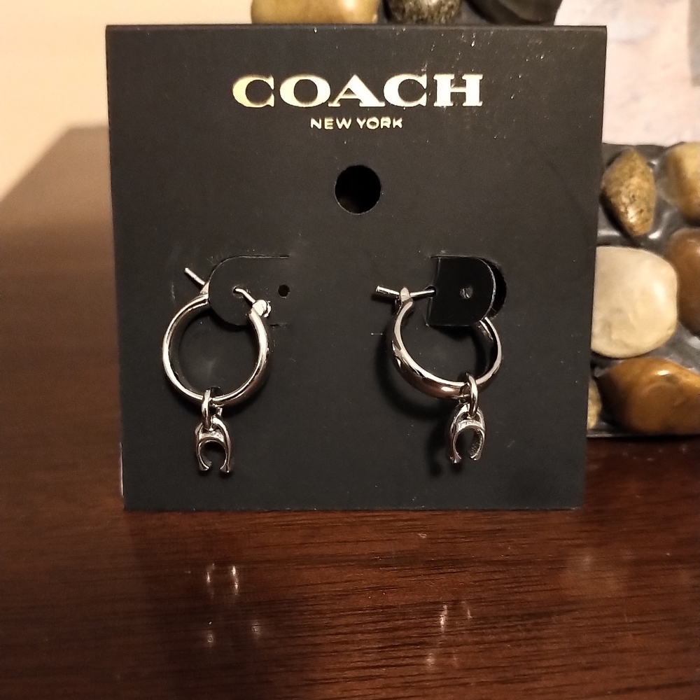 Coach Mini Hoop Earrings